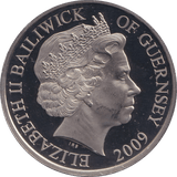2009 MARY ROSE FIVE POUND BAILIWICK OF GUERNSEY PROOF - WORLD COINS - Cambridgeshire Coins