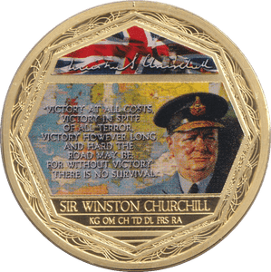 2009 MEDALLION WINSTON CHURCHILL 1 - Silver Proof - Cambridgeshire Coins