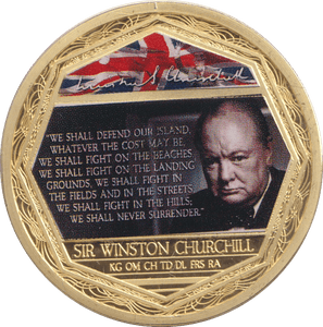 2009 MEDALLION WINSTON CHURCHILL 5 - Silver Proof - Cambridgeshire Coins