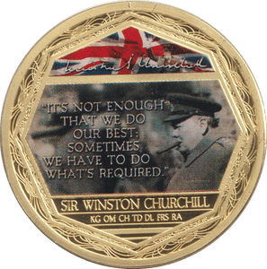 2009 MEDALLION WINSTON CHURCHILL 9 - Silver Proof - Cambridgeshire Coins