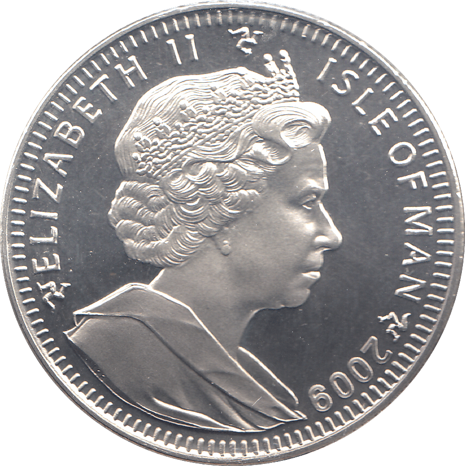 2009 ONE CROWN FIRST MAN ON THE MOON 40TH ANNIVERSARY - WORLD COINS - Cambridgeshire Coins