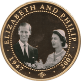 2009 ONE DOLLAR BU COOK ISLANDS ELIZABETH AND PHILIP 2 - WORLD COINS - Cambridgeshire Coins