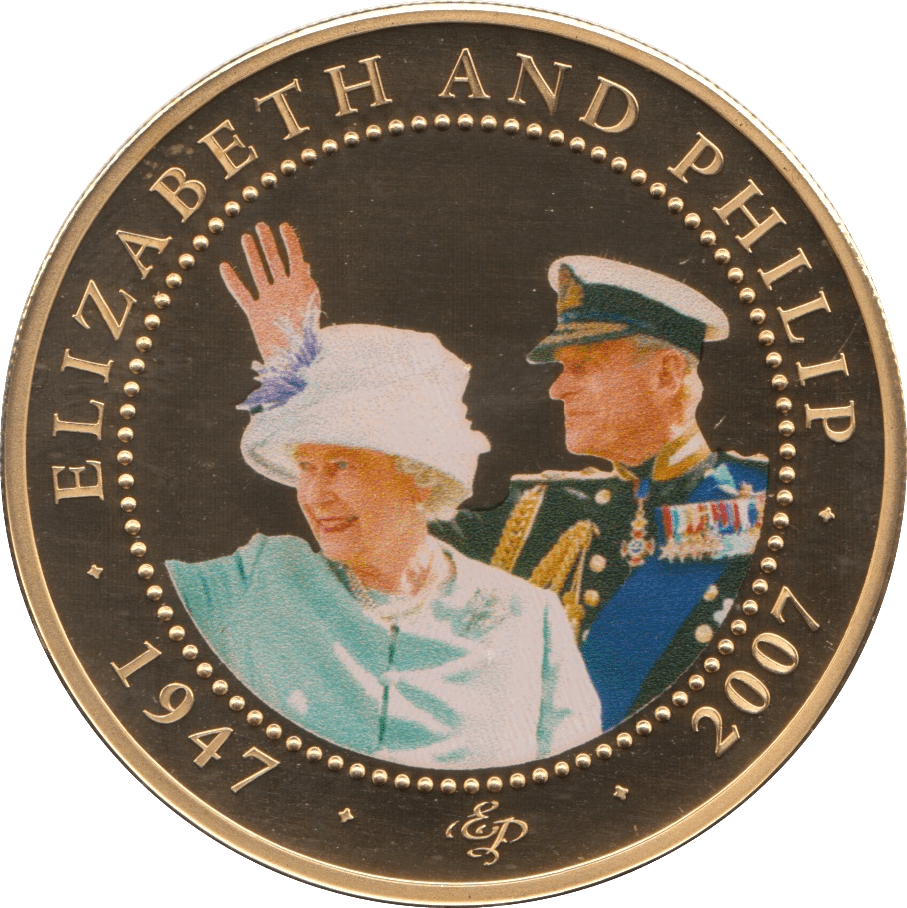 2009 ONE DOLLAR BU COOK ISLANDS ELIZABETH AND PHILIP 3 - WORLD COINS - Cambridgeshire Coins