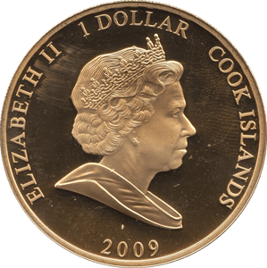 2009 ONE DOLLAR BU COOK ISLANDS ELIZABETH AND PHILIP 4 - WORLD COINS - Cambridgeshire Coins