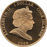 2009 ONE DOLLAR BU COOK ISLANDS ELIZABETH AND PHILIP 4 - WORLD COINS - Cambridgeshire Coins