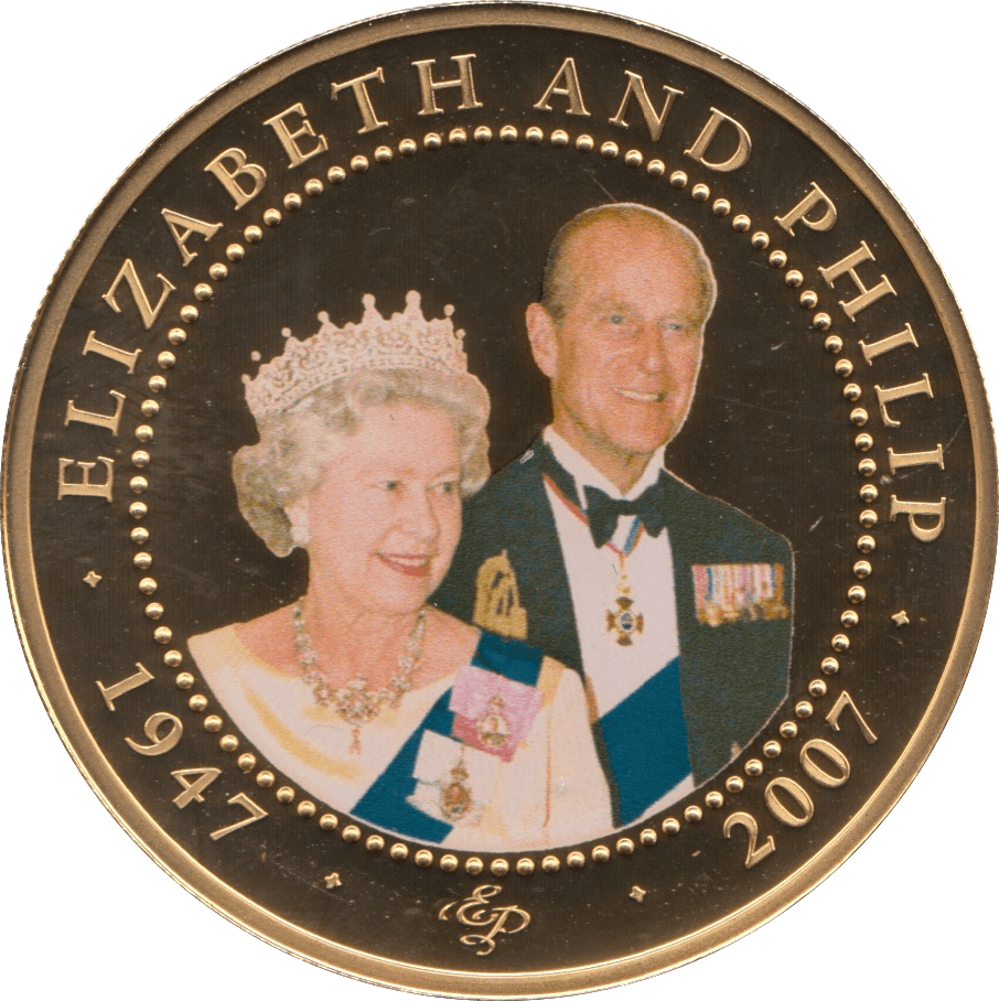 2009 ONE DOLLAR BU COOK ISLANDS ELIZABETH AND PHILIP 4 - WORLD COINS - Cambridgeshire Coins