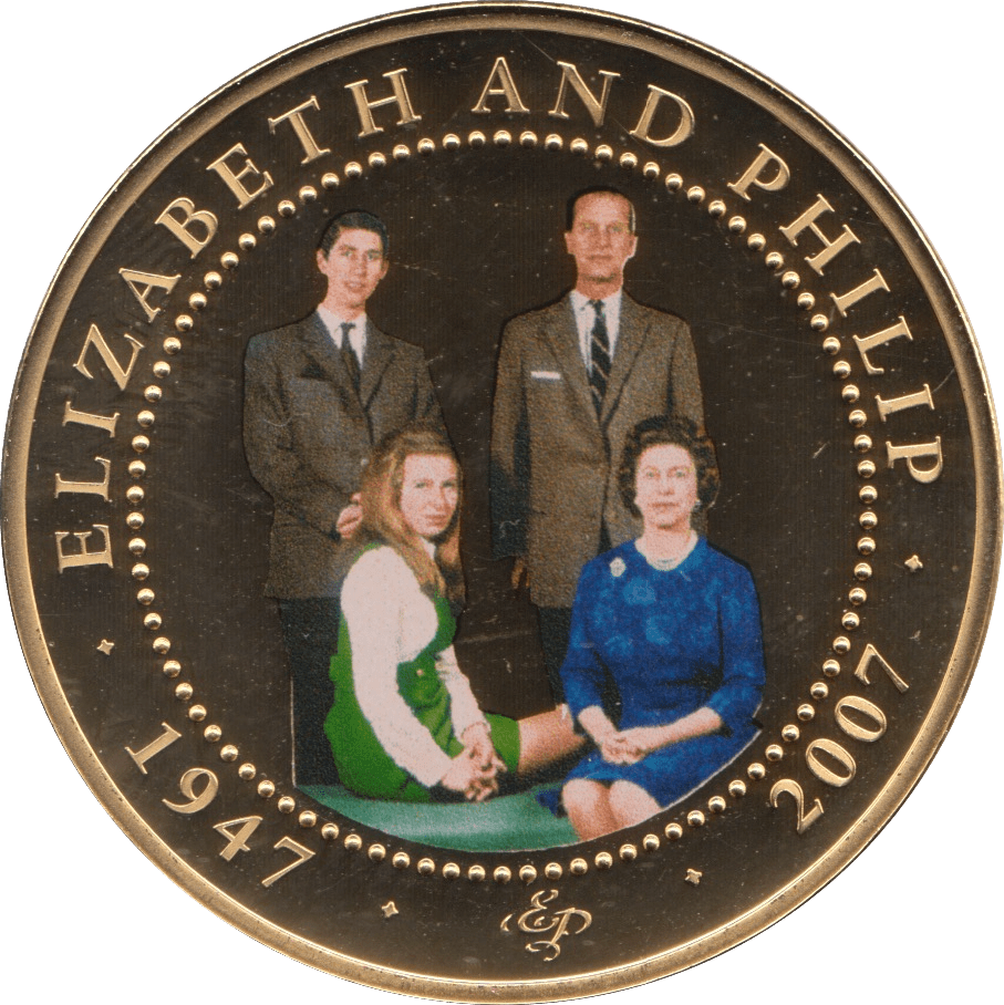 2009 ONE DOLLAR BU COOK ISLANDS ELIZABETH AND PHILIP 5 - WORLD COINS - Cambridgeshire Coins