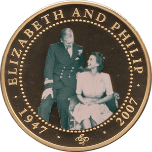 2009 ONE DOLLAR BU COOK ISLANDS ELIZABETH AND PHILIP 6 - WORLD COINS - Cambridgeshire Coins