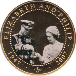 2009 ONE DOLLAR BU COOK ISLANDS ELIZABETH AND PHILIP 8 - WORLD COINS - Cambridgeshire Coins