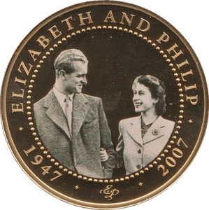 2009 ONE DOLLAR BU COOK ISLANDS ELIZABETH AND PHILIP - WORLD COINS - Cambridgeshire Coins