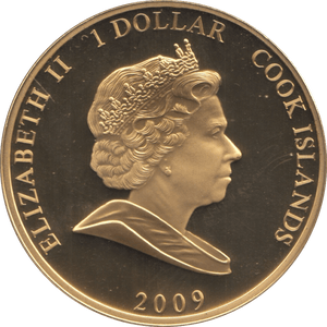 2009 ONE DOLLAR COOK ISLANDS ELIZABETH AND PHILIP 32 - ONE DOLLAR - Cambridgeshire Coins