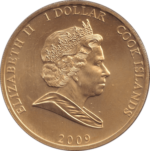 2009 ONE DOLLAR COOK ISLANDS - KING EDWARD III - WORLD COINS - Cambridgeshire Coins