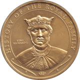 2009 ONE DOLLAR COOK ISLANDS - KING RICHARD I - WORLD COINS - Cambridgeshire Coins