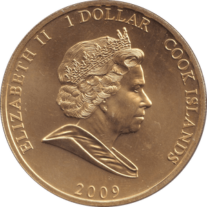 2009 ONE DOLLAR COOK ISLANDS - KING WILLIAM II - WORLD COINS - Cambridgeshire Coins