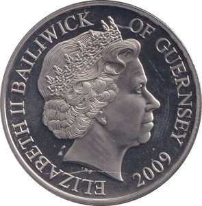 2009 £5 FIRST MOON LANDING BAILIWICK OF GUERNSEY BU - WORLD COINS - Cambridgeshire Coins