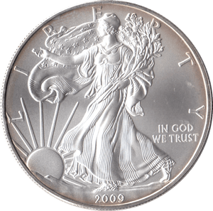 2009 SILVER LIBERTY DOLLAR USA - SILVER WORLD COINS - Cambridgeshire Coins
