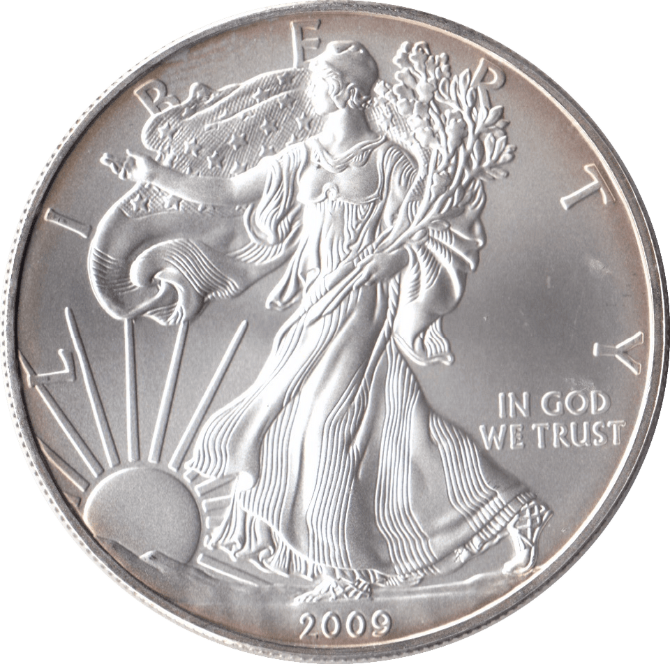 2009 SILVER LIBERTY DOLLAR USA - SILVER WORLD COINS - Cambridgeshire Coins