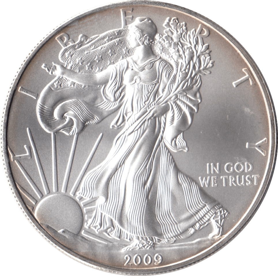 2009 SILVER LIBERTY DOLLAR USA - SILVER WORLD COINS - Cambridgeshire Coins