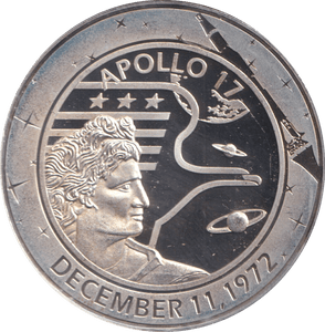 2009 SILVER PLATED 40TH ANNIVERSARY OF APOLLO TOKEN USA - WORLD COINS - Cambridgeshire Coins