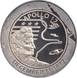 2009 SILVER PLATED 40TH ANNIVERSARY OF APOLLO TOKEN USA - WORLD COINS - Cambridgeshire Coins