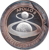 2009 SILVER PLATED 40TH ANNIVERSARY OF APOLLO TOKEN USA - WORLD COINS - Cambridgeshire Coins