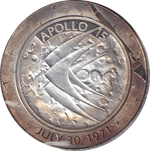 2009 SILVER PLATED 40TH ANNIVERSARY OF APOLLO TOKEN USA - WORLD COINS - Cambridgeshire Coins