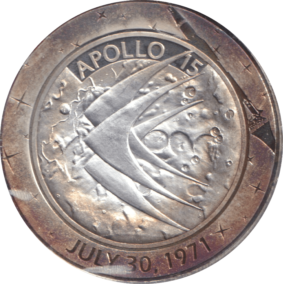 2009 SILVER PLATED 40TH ANNIVERSARY OF APOLLO TOKEN USA - WORLD COINS - Cambridgeshire Coins