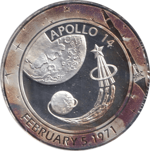 2009 SILVER PLATED 40TH ANNIVERSARY OF APOLLO TOKEN USA - WORLD COINS - Cambridgeshire Coins