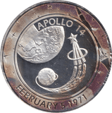 2009 SILVER PLATED 40TH ANNIVERSARY OF APOLLO TOKEN USA - WORLD COINS - Cambridgeshire Coins