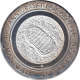 2009 SILVER PLATED 40TH ANNIVERSARY OF APOLLO TOKEN USA - WORLD COINS - Cambridgeshire Coins