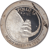 2009 SILVER PLATED 40TH ANNIVERSARY OF APOLLO TOKEN USA - WORLD COINS - Cambridgeshire Coins