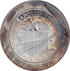 2009 SILVER PLATED 40TH ANNIVERSARY OF APOLLO TOKEN USA - WORLD COINS - Cambridgeshire Coins
