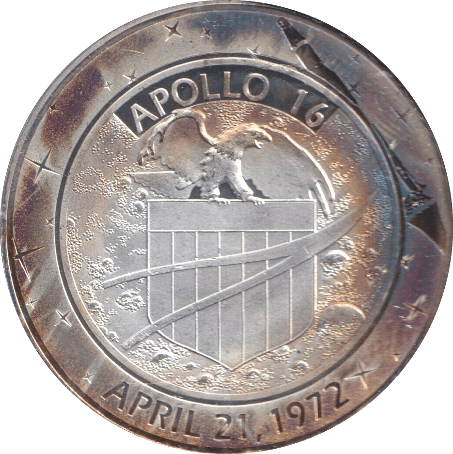 2009 SILVER PLATED 40TH ANNIVERSARY OF APOLLO TOKEN USA - WORLD COINS - Cambridgeshire Coins