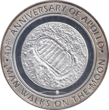 2009 SILVER PLATED 40TH ANNIVERSARY OF APOLLO TOKEN USA - WORLD COINS - Cambridgeshire Coins