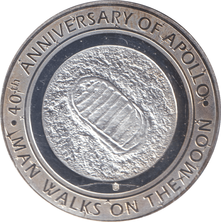 2009 SILVER PLATED 40TH ANNIVERSARY OF APOLLO TOKEN USA - WORLD COINS - Cambridgeshire Coins