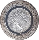2009 SILVER PLATED 40TH ANNIVERSARY OF APOLLO TOKEN USA - WORLD COINS - Cambridgeshire Coins