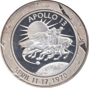 2009 SILVER PLATED 40TH ANNIVERSARY OF APOLLO TOKEN USA - WORLD COINS - Cambridgeshire Coins