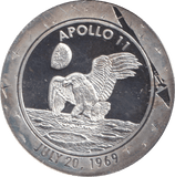 2009 SILVER PLATED 40TH ANNIVERSARY OF APOLLO TOKEN USA - WORLD COINS - Cambridgeshire Coins