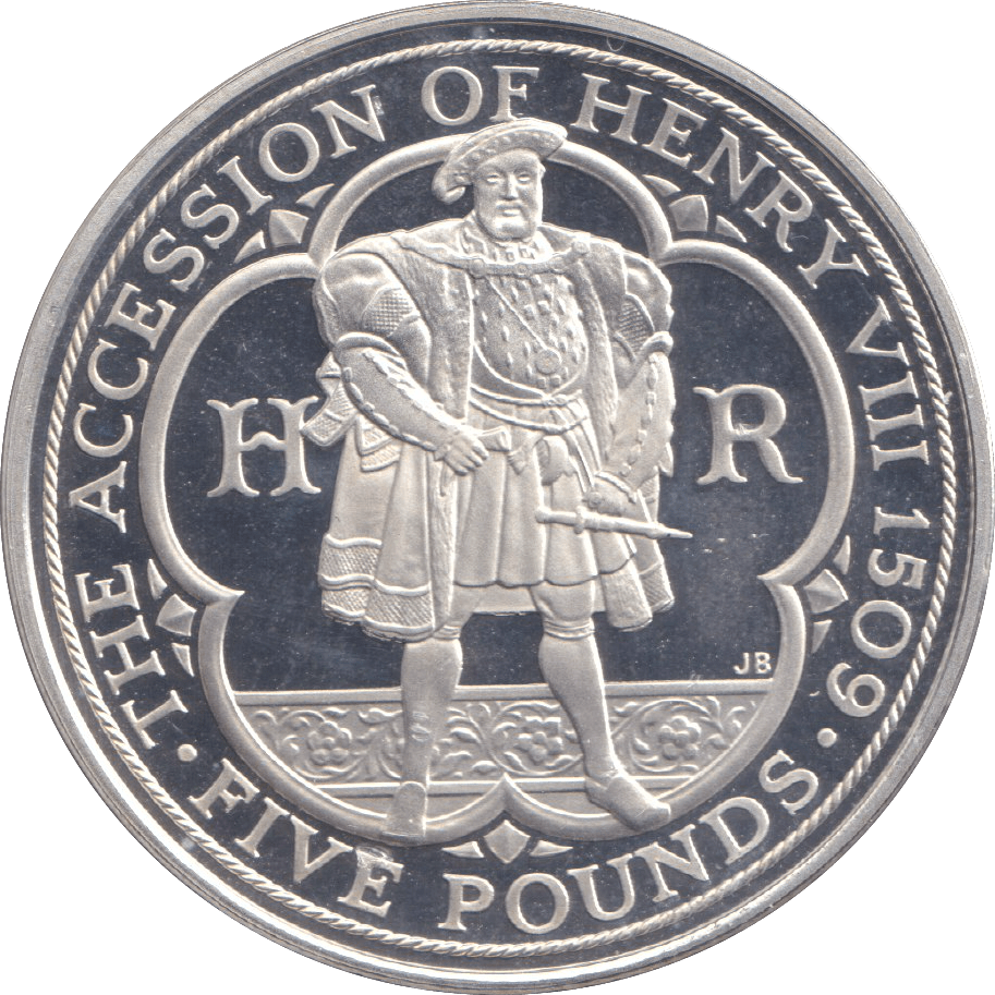 2009 SILVER PROOF FIVE POUND 500TH ANNIVERSARY KING HENRY VIII - £5 Silver Proof - Cambridgeshire Coins