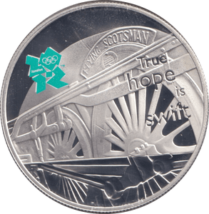 2009 SILVER PROOF FLYING SCOTSMAN FIVE POUNDS - £5 Silver Proof - Cambridgeshire Coins