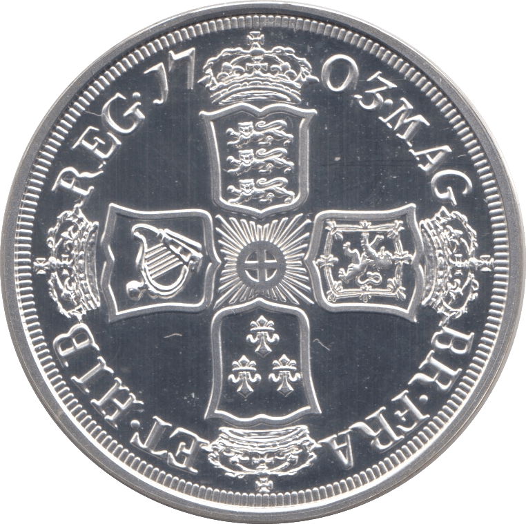 2009 SILVER PROOF MILLIONAIRES COLLECTION QUEEN ANNE HALFCROWN - SILVER WORLD COINS - Cambridgeshire Coins