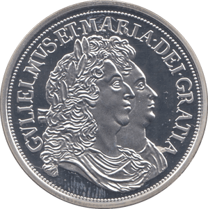2009 SILVER PROOF MILLIONAIRES COLLECTION WILLIAM AND MARY CROWN - SILVER WORLD COINS - Cambridgeshire Coins