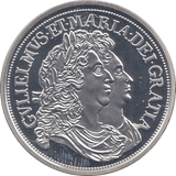 2009 SILVER PROOF MILLIONAIRES COLLECTION WILLIAM AND MARY CROWN - SILVER WORLD COINS - Cambridgeshire Coins