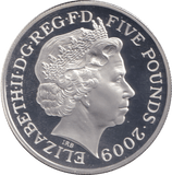 2009 SILVER PROOF SIR ISAAC NEWTON FIVE POUNDS - £5 Silver Proof - Cambridgeshire Coins