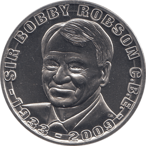 2009 SIR BOBBY ROBSON COMMEMORATIVE COIN ( BU ) - WORLD COINS - Cambridgeshire Coins