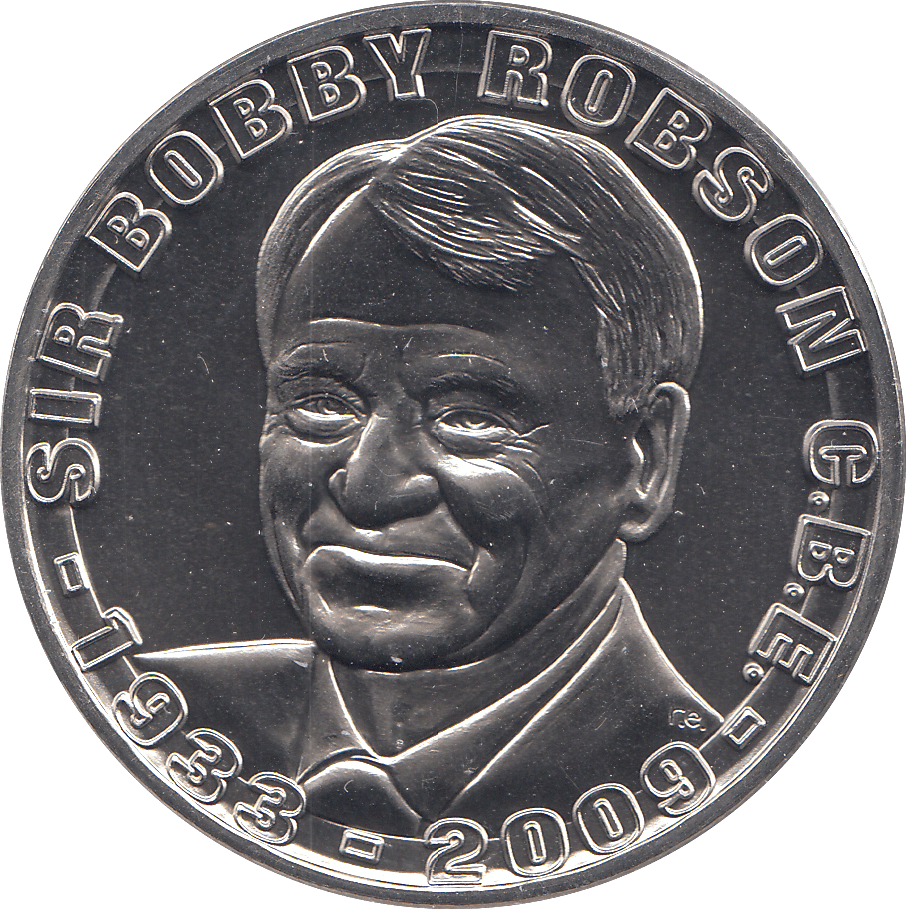 2009 SIR BOBBY ROBSON COMMEMORATIVE COIN ( BU ) - WORLD COINS - Cambridgeshire Coins