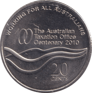 2010 20 CENTS WORKING FOR ALL AUSTRALIANS AUSTRALIA - WORLD COINS - Cambridgeshire Coins