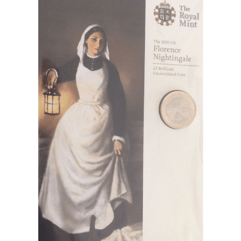 2010 BRILLIANT UNCIRCULATED £2 PRESENTATION PACK FLORENCE NIGHTINGALE - £2 BU PACK - Cambridgeshire Coins
