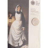 2010 BRILLIANT UNCIRCULATED £2 PRESENTATION PACK FLORENCE NIGHTINGALE - £2 BU PACK - Cambridgeshire Coins
