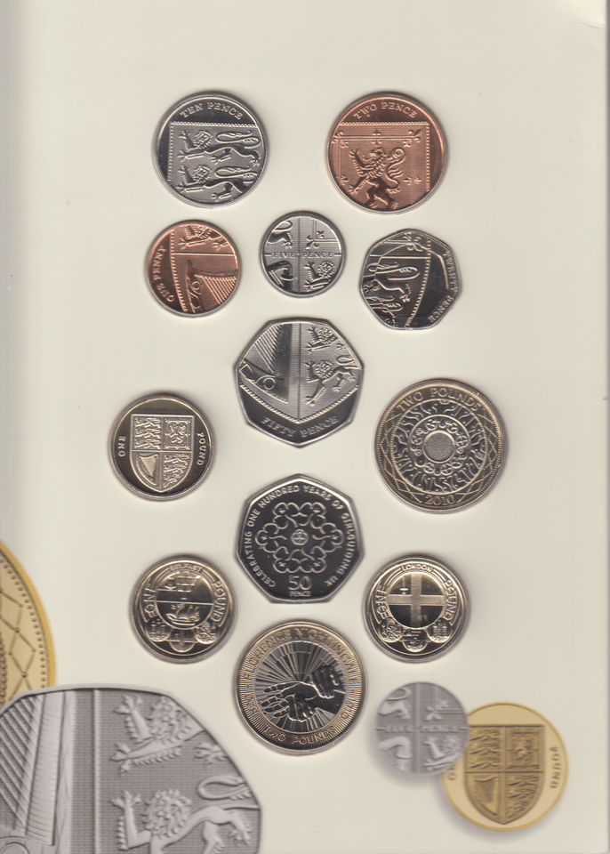 2010 BRILLIANT UNCIRCULATED COIN YEAR SET - Brilliant Uncirculated Year Sets - Cambridgeshire Coins